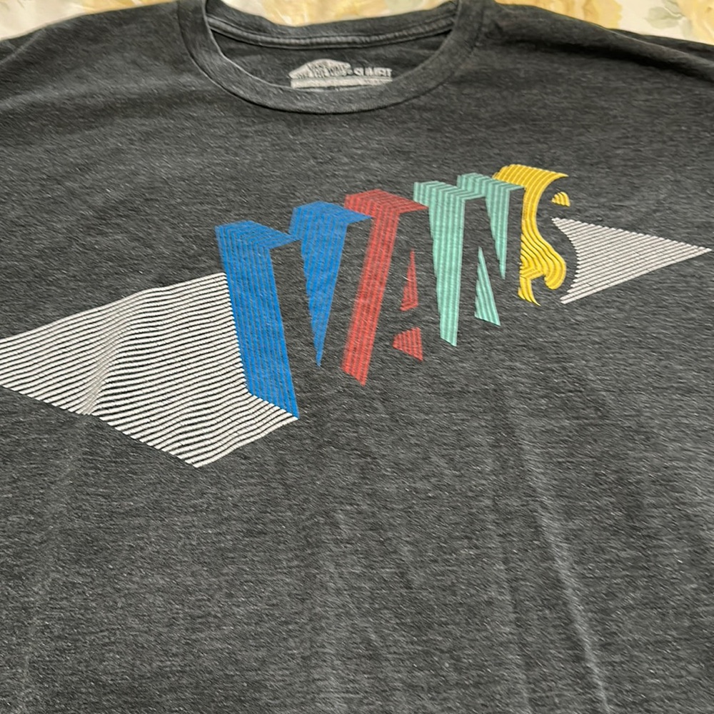 Vans Vintage T-shirt Rainbow Vibration Block Letters XXL 2X